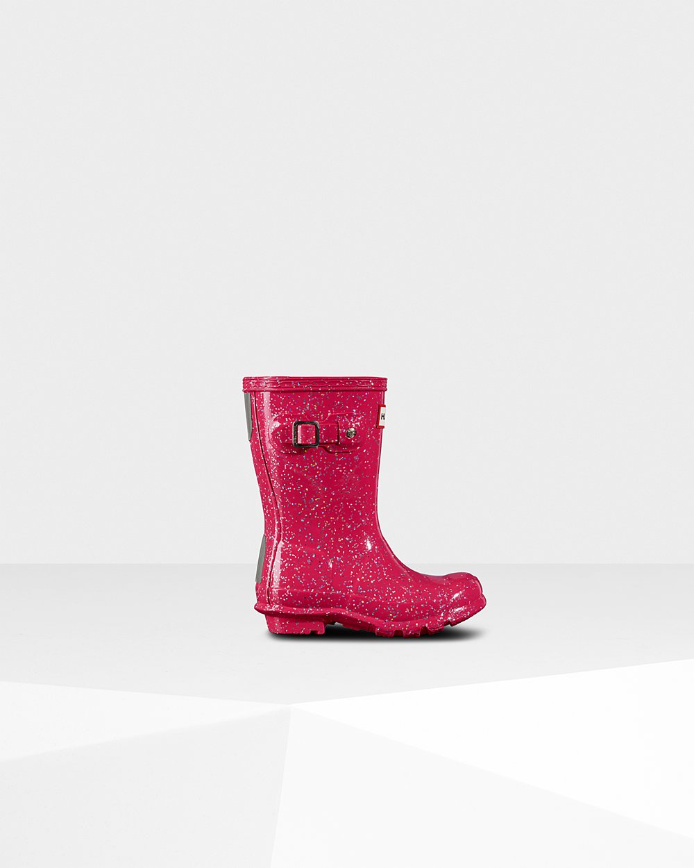 Bottes de Pluie Hunter Original Petits Giant Glitter Enfant Rose EZRAQCG-72